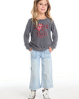 Rolling Stones Rock & Roll Logo Girls Raglan Pullover GIRLS chaserbrand