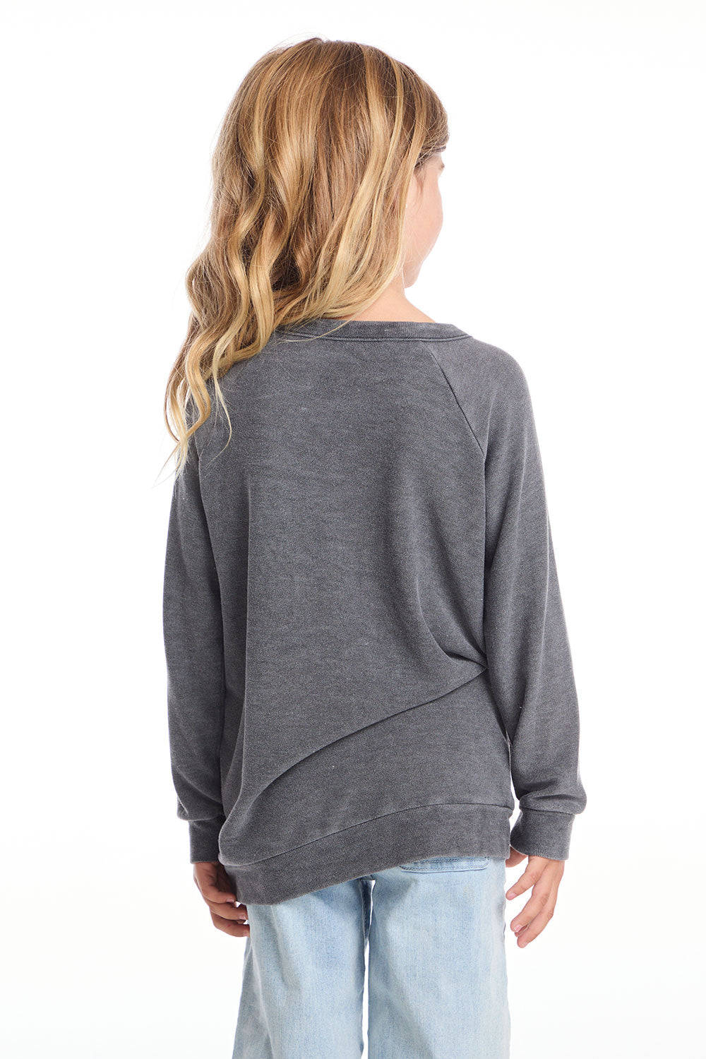 Rolling Stones Rock & Roll Logo Girls Raglan Pullover GIRLS chaserbrand