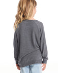 Rolling Stones Rock & Roll Logo Girls Raglan Pullover GIRLS chaserbrand