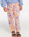 Slim Peach Lavender Tie Dye Girls Slouchy Pant Girls chaserbrand