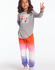 Snow Day Vibes Girls Long Sleeve Girls chaserbrand