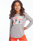 Snow Day Vibes Girls Long Sleeve Girls chaserbrand