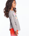 Snow Day Vibes Girls Long Sleeve Girls chaserbrand