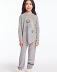 Smiley Graffiti Girls Long Sleeve Girls chaserbrand