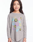 Smiley Graffiti Girls Long Sleeve Girls chaserbrand