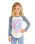 Grateful Dead Skull & Roses Baseball Tee GIRLS chaserbrand