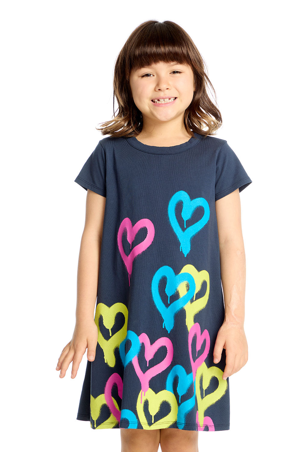 Graffiti Hearts Dress Girls chaserbrand