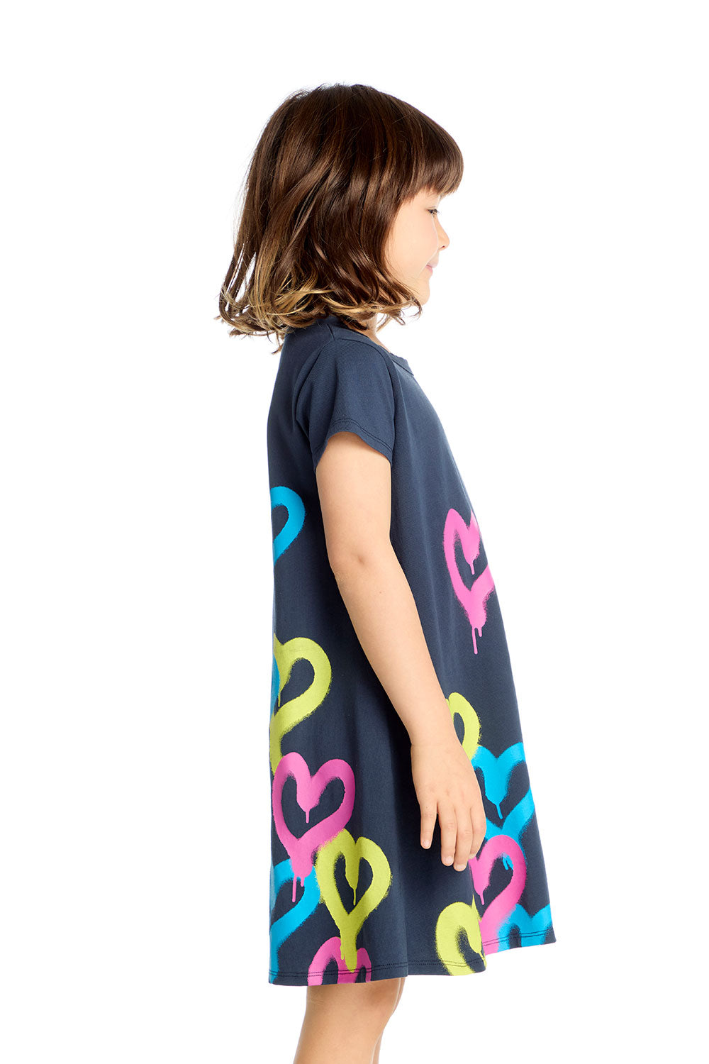 Graffiti Hearts Dress Girls chaserbrand
