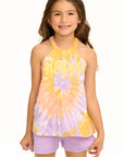 Happy Flouncy High Neck Tank GIRLS chaserbrand