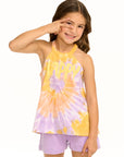 Happy Flouncy High Neck Tank GIRLS chaserbrand