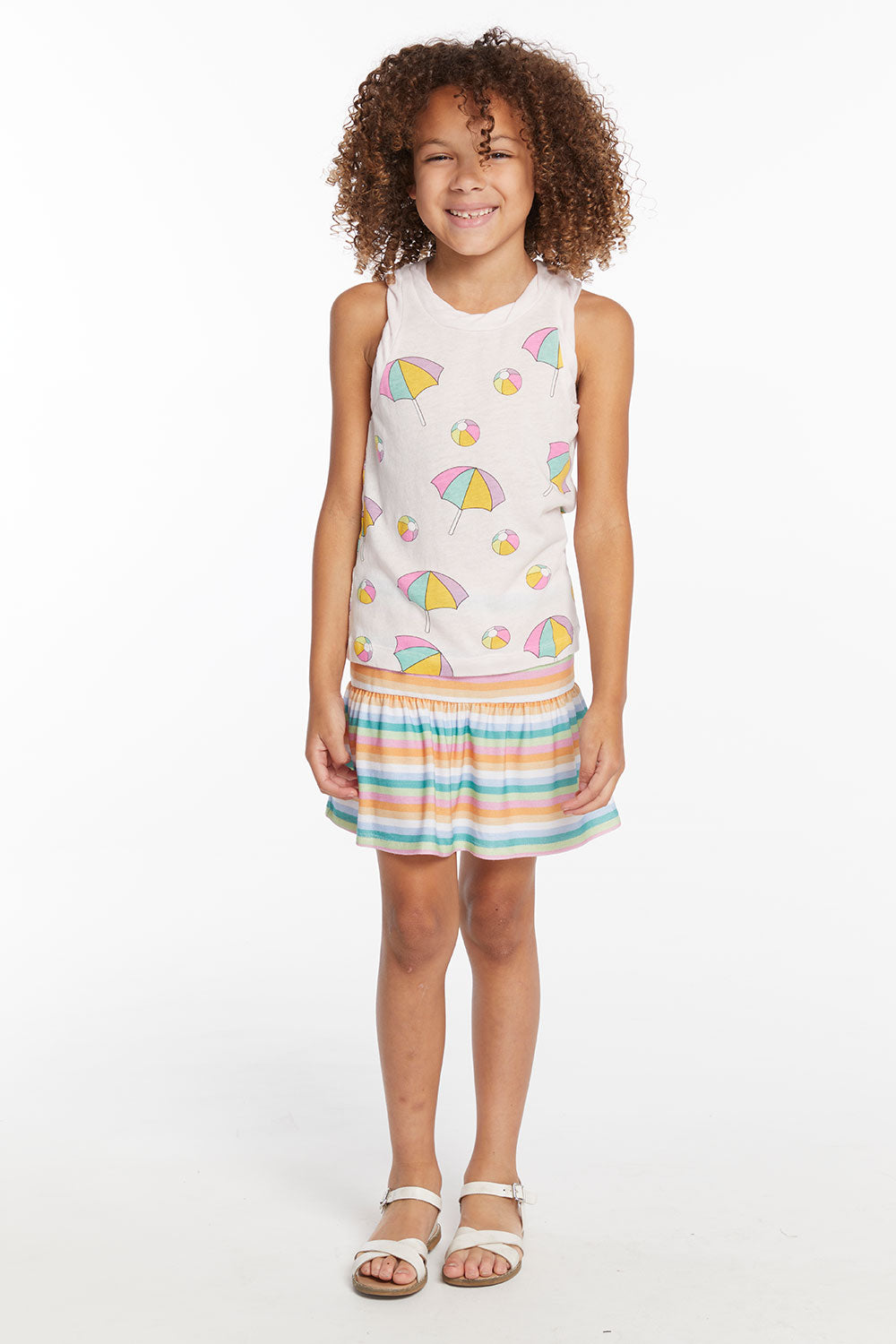 Beach Balls &amp; Umbrellas Girls Tank Top GIRLS chaserbrand