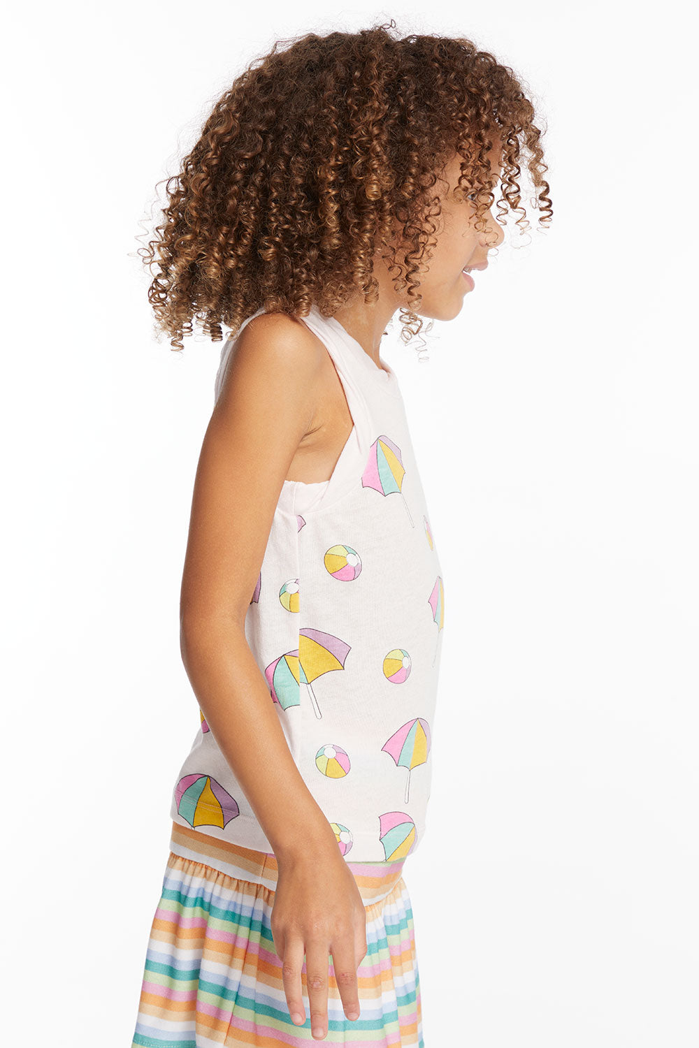 Beach Balls & Umbrellas Girls Tank Top GIRLS chaserbrand