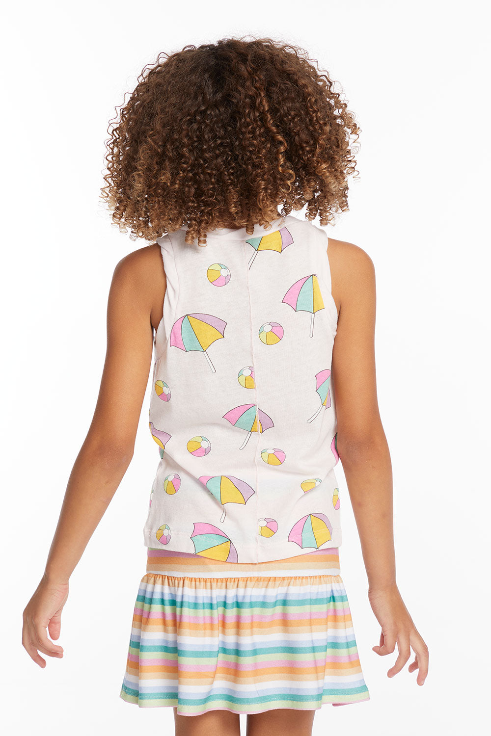 Beach Balls & Umbrellas Girls Tank Top GIRLS chaserbrand