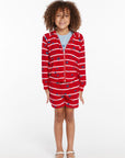 Heart Stripe Girls Zip-up Hoodie GIRLS chaserbrand