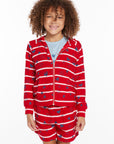 Heart Stripe Girls Zip-up Hoodie GIRLS chaserbrand