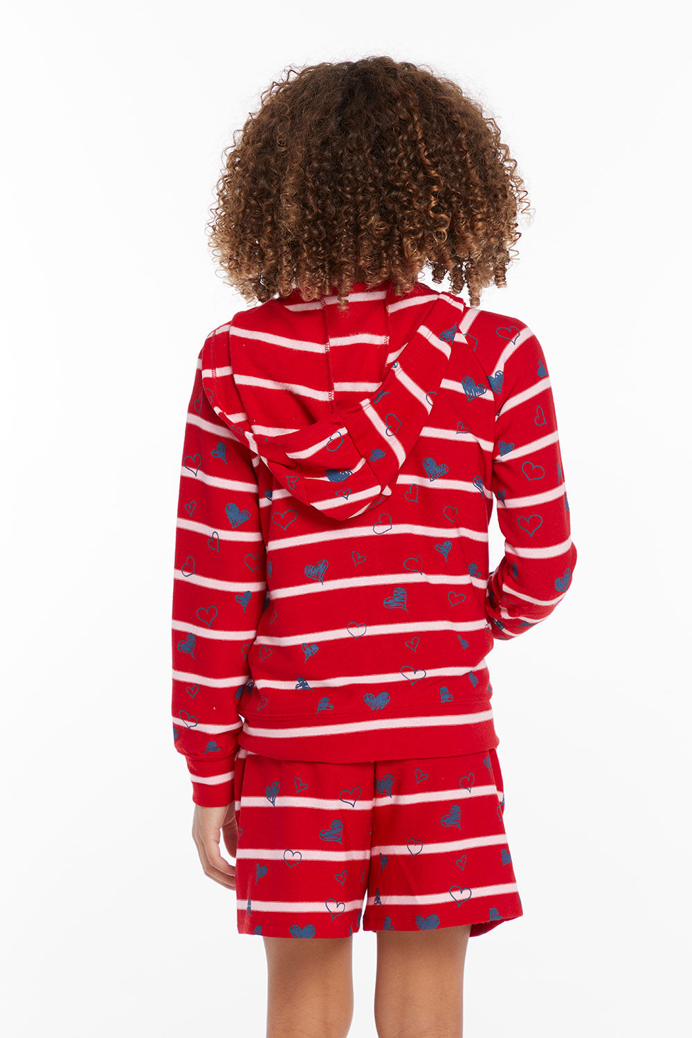 Heart Stripe Girls Zip-up Hoodie GIRLS chaserbrand