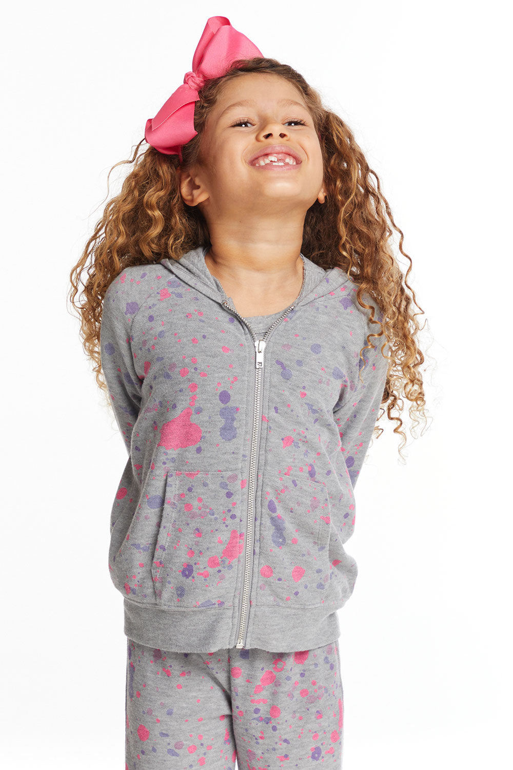 Splatter Paint Zip-up Hoodie Girls chaserbrand