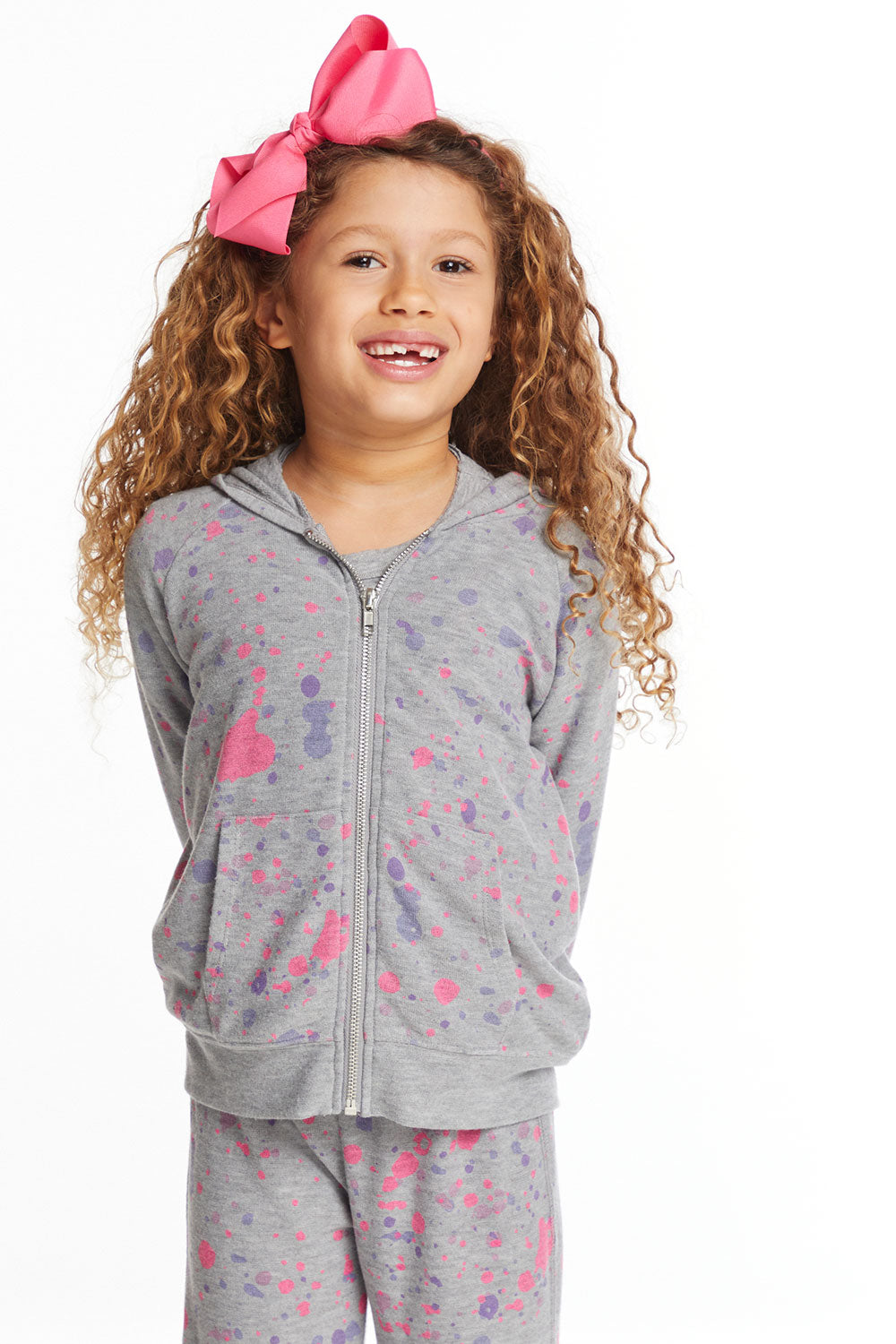 Splatter Paint Zip-up Hoodie Girls chaserbrand