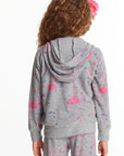 Splatter Paint Zip-up Hoodie Girls chaserbrand