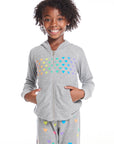 Rainbow Hearts Girls Zip Up Hoodie GIRLS chaserbrand