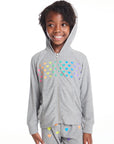 Rainbow Hearts Girls Zip Up Hoodie GIRLS chaserbrand