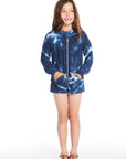 Zip Up Indigo Heart Hoodie Girls chaserbrand