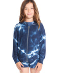 Zip Up Indigo Heart Hoodie Girls chaserbrand