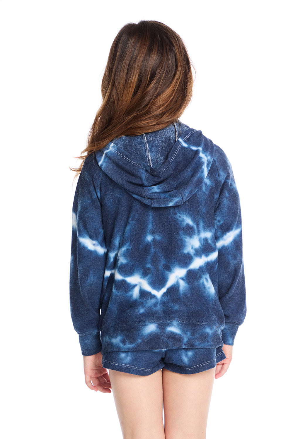 Zip Up Indigo Heart Hoodie Girls chaserbrand