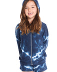 Zip Up Indigo Heart Hoodie Girls chaserbrand