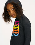 Rainbow Skeleton Pullover Hi/Lo Hoodie GIRLS chaserbrand