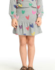Rainbow Hearts Skirt Girls chaserbrand
