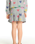 Rainbow Hearts Skirt Girls chaserbrand