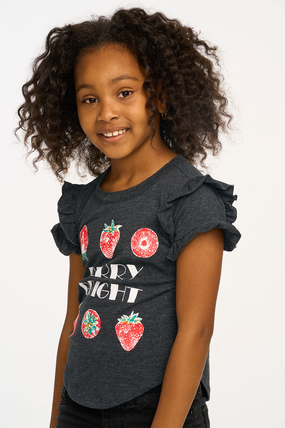 Berry Bright Ruffle Sleeve Tee GIRLS chaserbrand