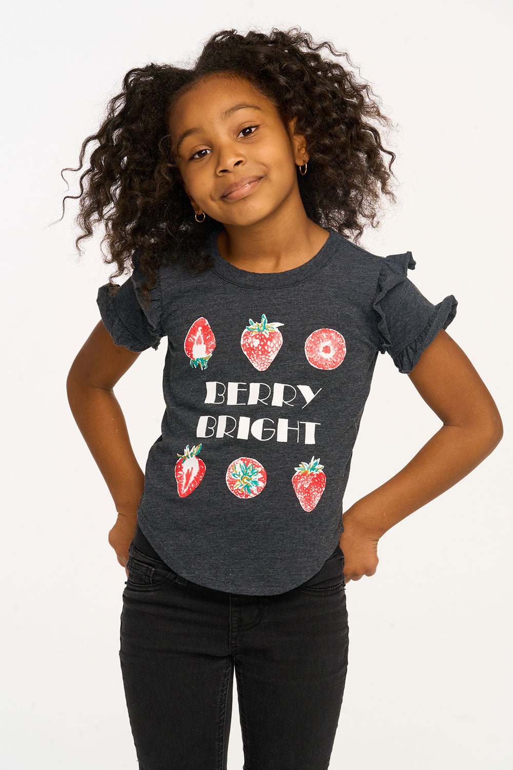 Berry Bright Ruffle Sleeve Tee GIRLS chaserbrand