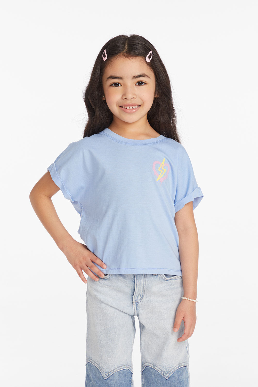 Bolt Heart Girls Tee Girls chaserbrand