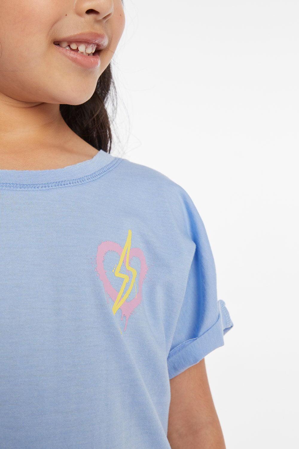 Bolt Heart Girls Tee Girls chaserbrand