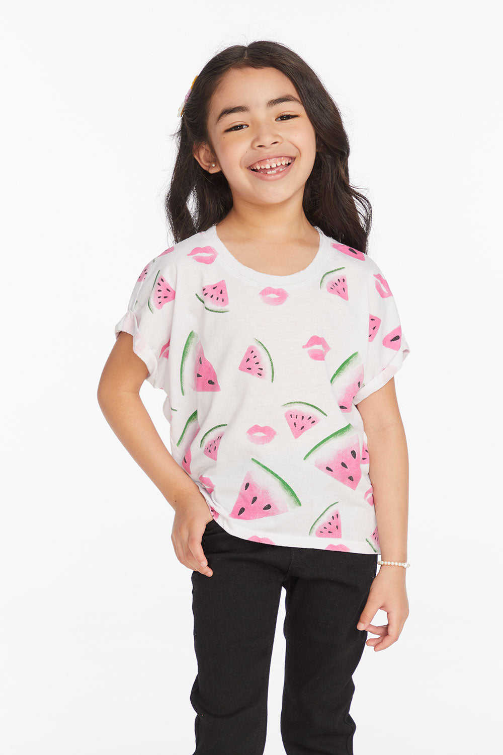 Watermelon Lips Girls Tee Girls chaserbrand