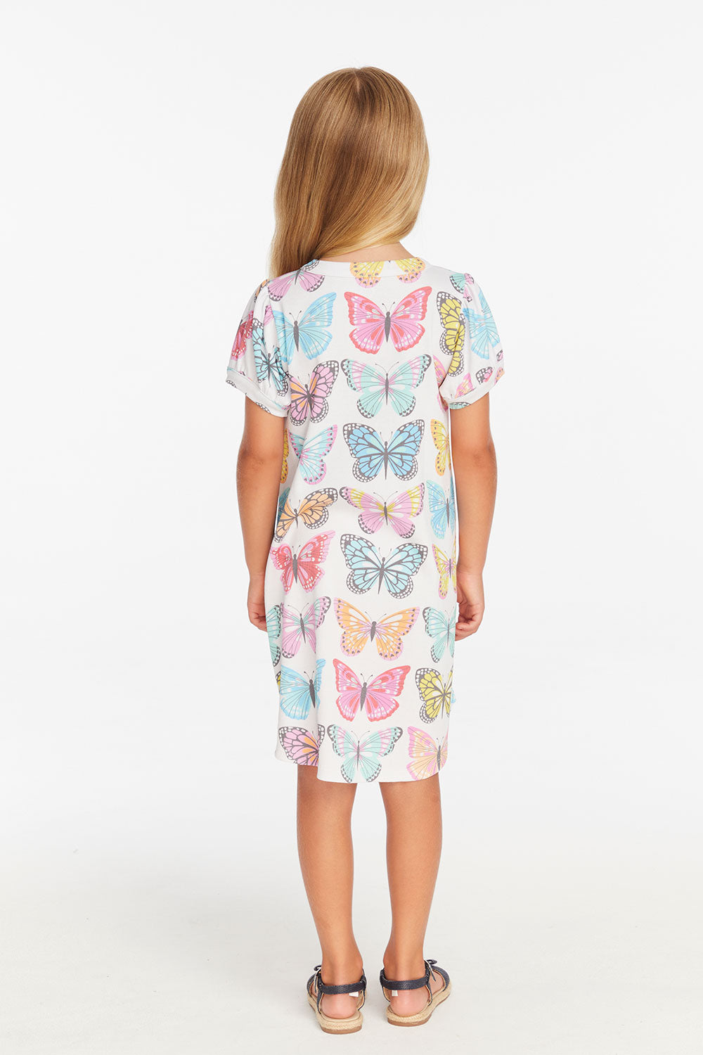 Puff Sleeve "She's a Butterfly" Dress Girls chaserbrand