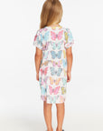 Puff Sleeve "She's a Butterfly" Dress Girls chaserbrand