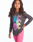 AC/DC Bolts & Stars Logo Girls Long Sleeve Girls chaserbrand