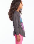 AC/DC Bolts & Stars Logo Girls Long Sleeve Girls chaserbrand