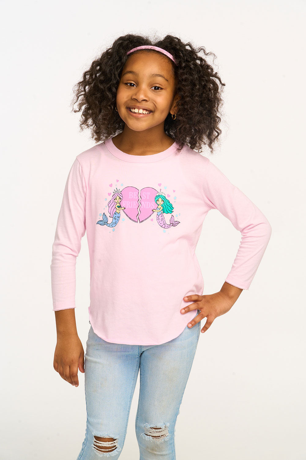 Mermaid Bestie Long Sleeve Tee GIRLS chaserbrand