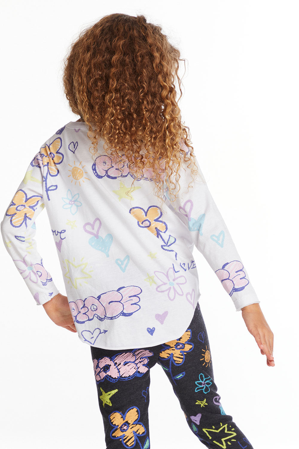 Peace & Love Girls Long Sleeve Girls chaserbrand