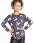 Unicorn Dreams Girls Long Sleeve Pullover Girls chaserbrand