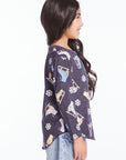 Allover Ice Skates Girls Long Sleeve Girls chaserbrand