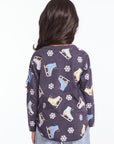 Allover Ice Skates Girls Long Sleeve Girls chaserbrand