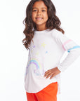 Rainbow Watercolor Girls Long Sleeve Girls chaserbrand