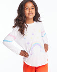 Rainbow Watercolor Girls Long Sleeve Girls chaserbrand