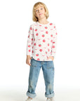 Allover Apples Long Sleeve Girls chaserbrand