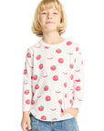 Allover Apples Long Sleeve Girls chaserbrand